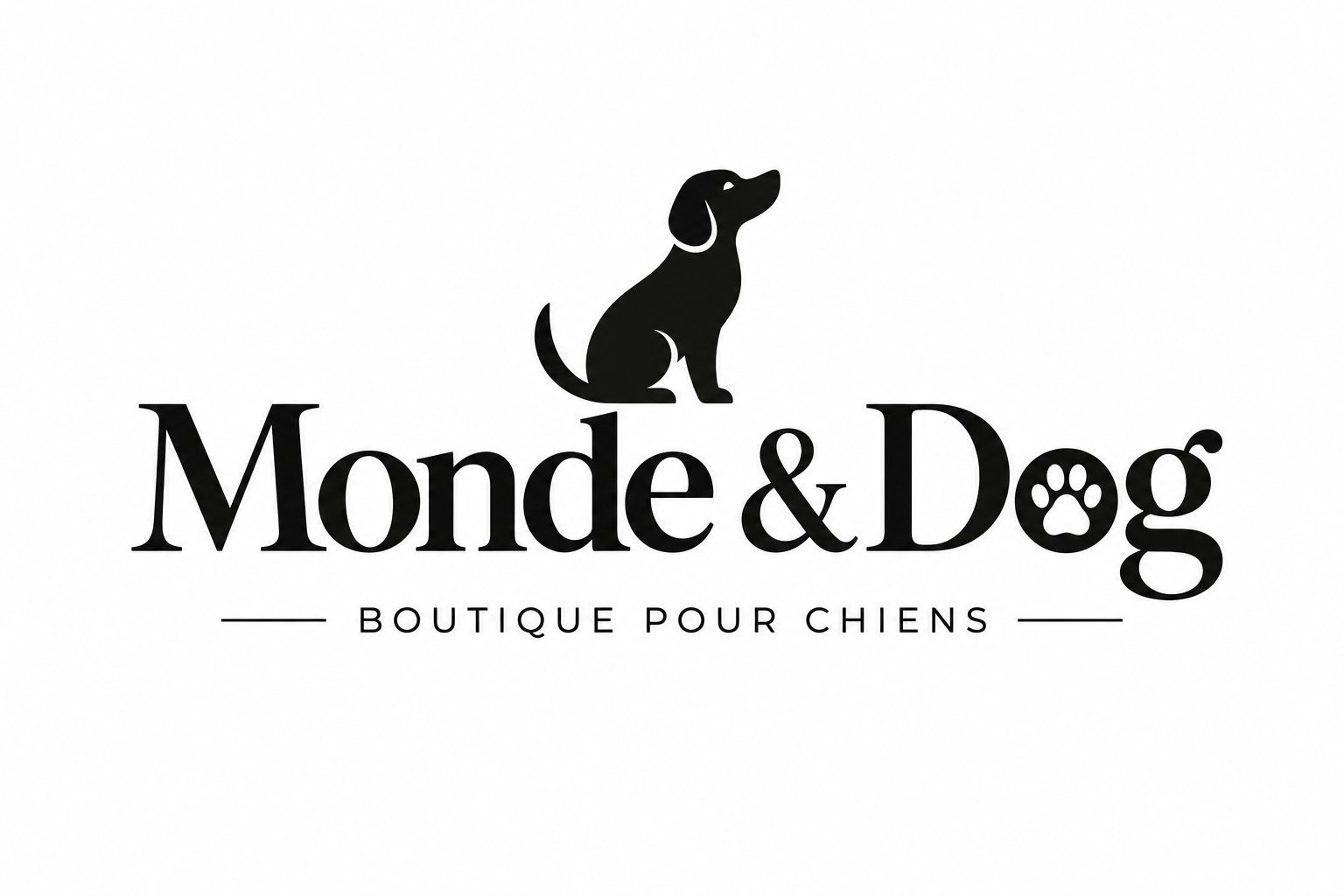 Logo Monde & Dog noir & blanc
